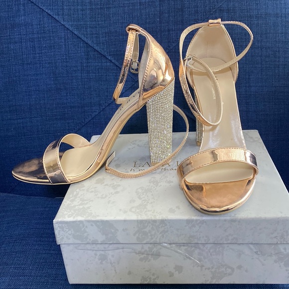 lalaikai Shoes - rose gold Bling shoes